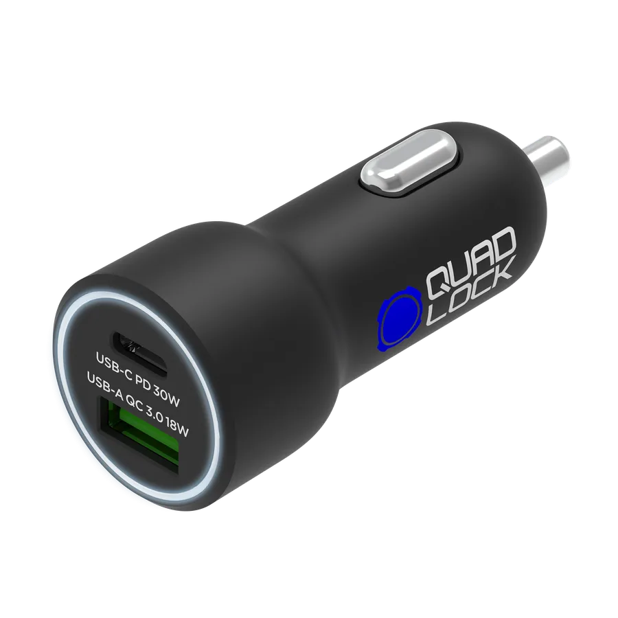 Quad Lock dual car charger